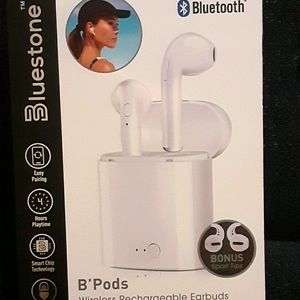 New B Pods Bluetooth wireless rechargeable earbuds